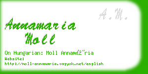 annamaria moll business card